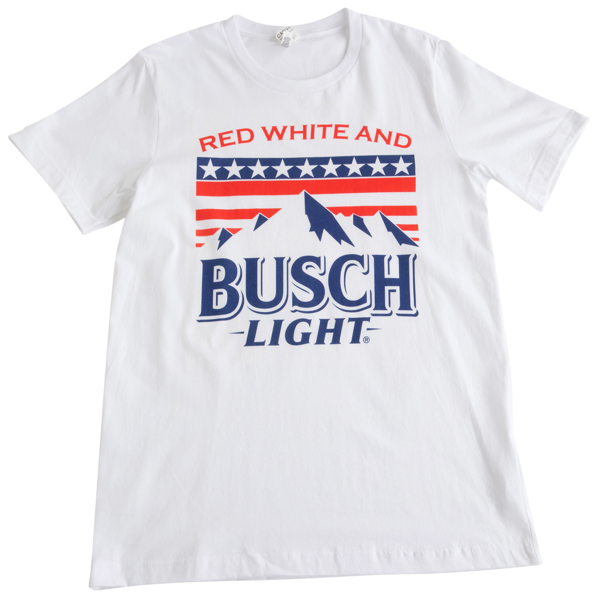 Busch Light Red White and Busch Light Mountains White T-Shirt